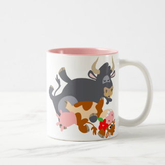 Taza Bicolor ¡Tango! (toro personalizado y vaca) Mug