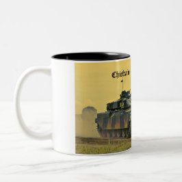 Taza Bicolor Tanque De Cabeza - Orgullo De La Mug De La OTAN