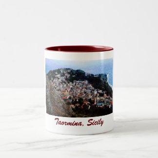 Taza Bicolor Taormina, Sicilia mug