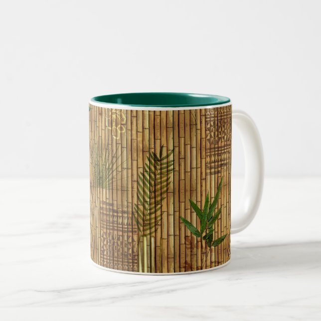 Taza Bicolor Tapa de bambú (Anverso derecho)