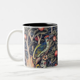 Taza Bicolor Tapiz floral Woodpecker vintage de William Morris