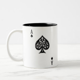 Taza Bicolor Tarjeta Ace de Poker