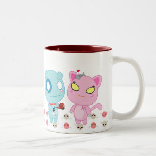 Taza Bicolor Tarjeta del día de San Valentín de Asyl y de Nadel