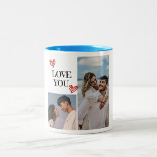 Taza Bicolor "Tarjeta El día de San Valentín de lujo"