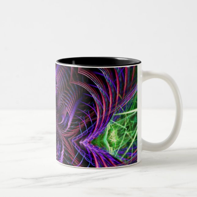 Taza Bicolor tarjetas fractales098 (Derecha)
