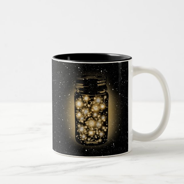 Taza Bicolor Tarro que brilla intensamente de luciérnagas con (Derecha)