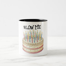 Taza Bicolor Tarta de cumpleaños 