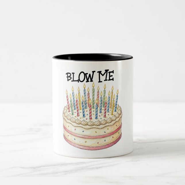 Taza Bicolor Tarta de cumpleaños  (Centro)