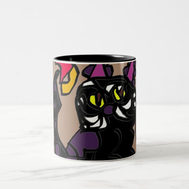 Taza Bicolor Tarta de gato negro Otumn (Centro)