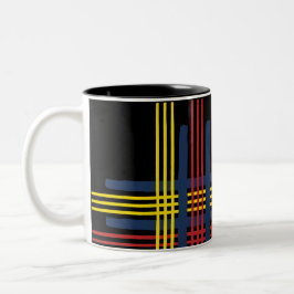 Taza Bicolor Tartán