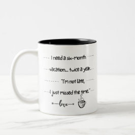 Taza Bicolor Tasse 2 Couleurs Citations Drôles sur le Café