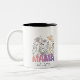 Taza Bicolor Tasse 2 Couleurs Mama Est 2024 Mothers Day