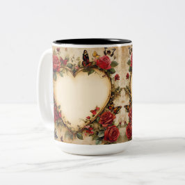 Taza Bicolor Tasse 2 Couleurs Personalized Valentine Coffee Mug