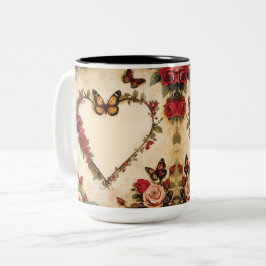 Taza Bicolor Tasse 2 Couleurs Personalized Valentine Coffee Mug