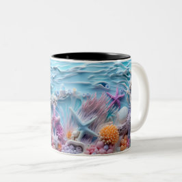 Taza Bicolor Tasse 2 Couleurs Under the sea Mug, Ocean Vibes Dr