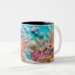 Taza Bicolor Tasse 2 Couleurs Under the sea Mug, Ocean Vibes Dr