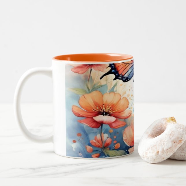 Taza Bicolor Tasse de boisson Nature (Con donut)