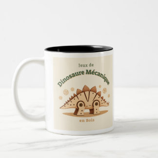 Taza Bicolor Tasse Enfant avec Adorable Dessin de Dinosaure