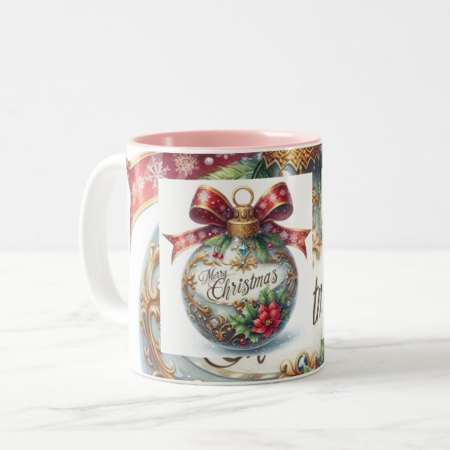 Taza Bicolor Tasse Merry Christmas (Anverso izquierdo)
