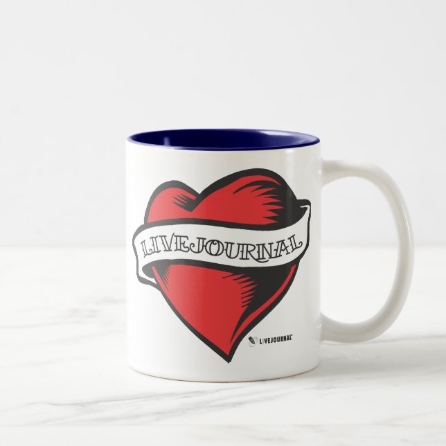 Taza Bicolor Tatuaje de LiveJournal (Derecha)