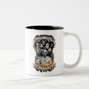Taza Bicolor Tatuaje tribal del grupo de trabajo X del pelotón
