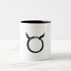 Taza Bicolor Tauro Signo Zodiacal del Toro Astrología de Primav