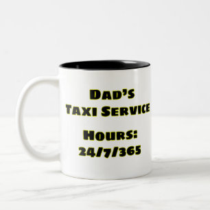 Taza Bicolor Taxi de papá