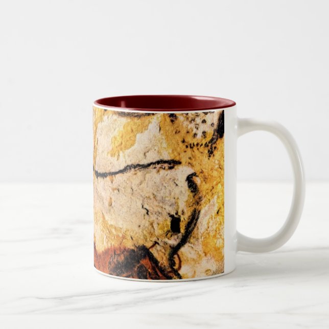 Taza Bicolor taza, cueva, lascaux (Derecha)