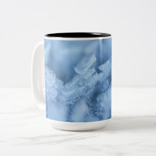 Taza Bicolor "Taza de café con cubo de hielo azul cielo: Relája