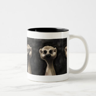 Taza Bicolor ¡Taza de café grande de Meerkat!