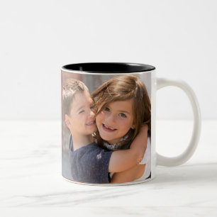 Taza Bicolor ¡Taza de encargo de la foto - añada las imágene