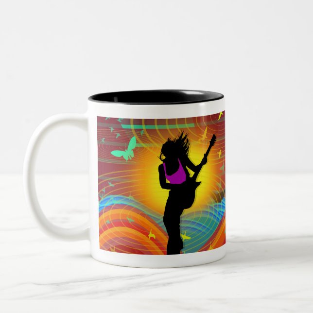 Taza Bicolor "Taza de la roca de la sol" (Izquierda)