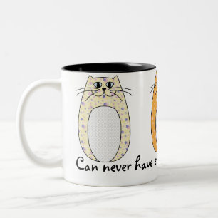 Taza Bicolor "Taza de los gatos del arte popular"
