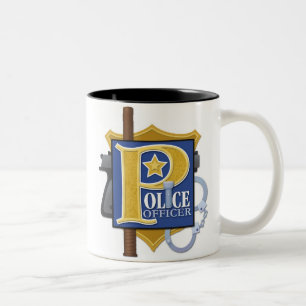 Taza Bicolor "Taza del oficial de policía"