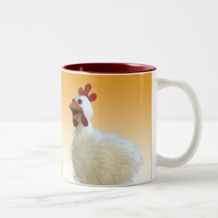 Taza Bicolor ¡Taza del pollo, cloqueo, cloqueo, cloqueo!