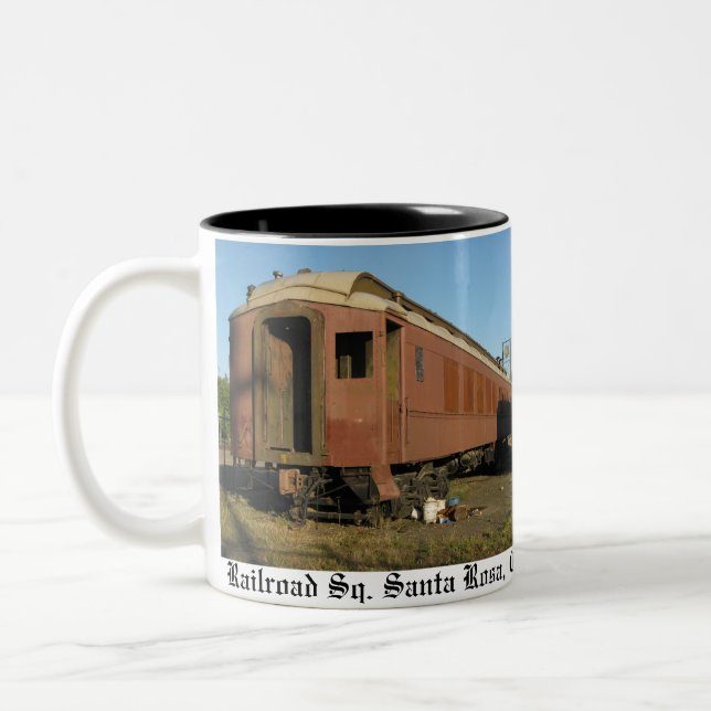 Taza Bicolor ¡"Taza del tren! " (Izquierda)