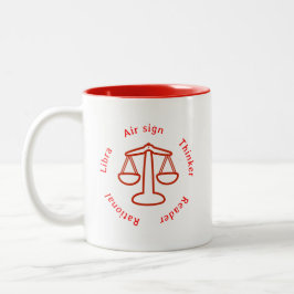 Taza Bicolor Taza-Libra del zodiaco