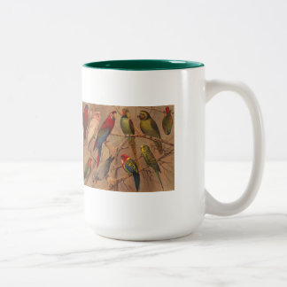 Taza Bicolor Taza, loros a montones