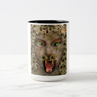 Taza Bicolor Taza, mujer del leopardo