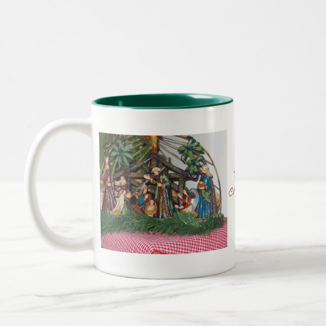 Taza Bicolor Taza/navidad/natividad (Izquierda)
