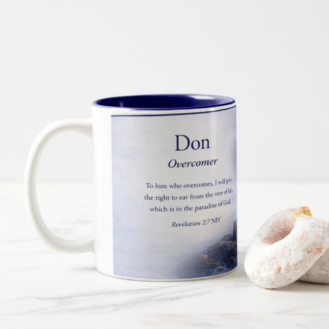 Taza Bicolor Taza, zurdo, Don (Con donut)
