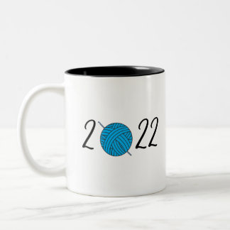 Taza Bicolor tazón de café con hilo 2022