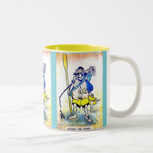 Taza Bicolor tazón de café de 2 tonos (Derecha)