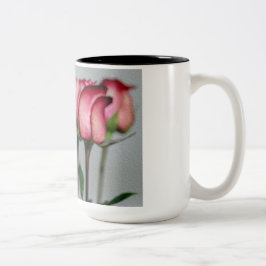 Taza Bicolor tazón de café de los rosas