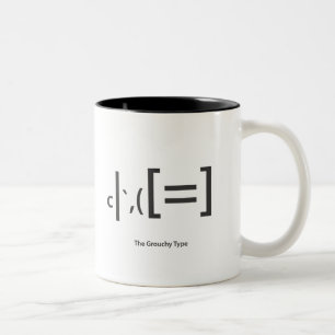 Taza Bicolor tazón de café gruñón