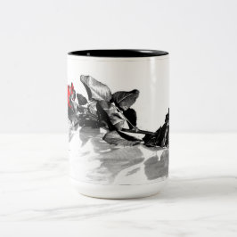 Taza Bicolor tazón de café Rosa