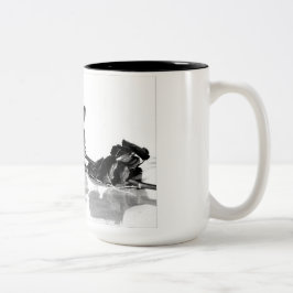 Taza Bicolor tazón de café Rosa