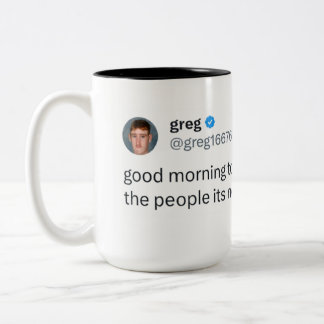 Taza Bicolor tazón de greg más grande