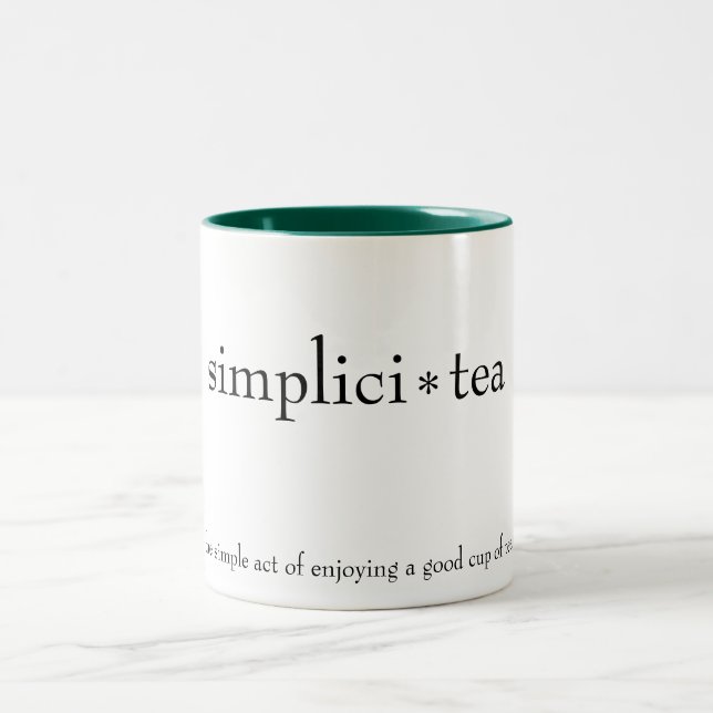 Taza Bicolor tazón "simplici-tea" (Centro)