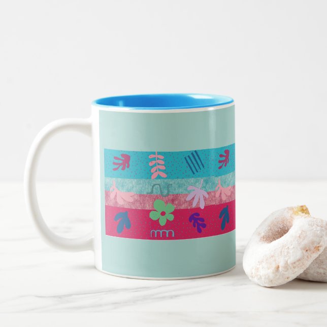 Taza Bicolor Tazza colorata (Con donut)